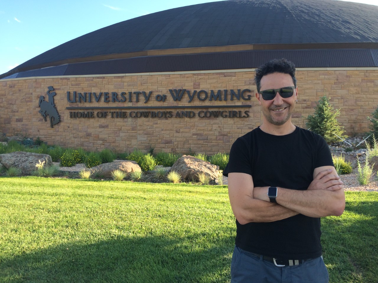 Dr Arvanitakis at the University of Wyoming campus